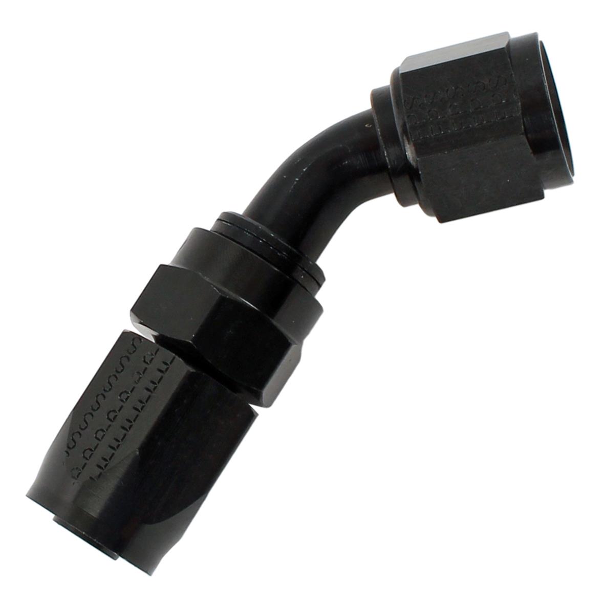 Fragola -8AN x 45 Degree Pro-Flow Hose End - Black
