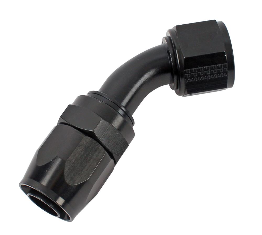 Fragola -12AN x 45 Degree Pro-Flow Hose End - Black