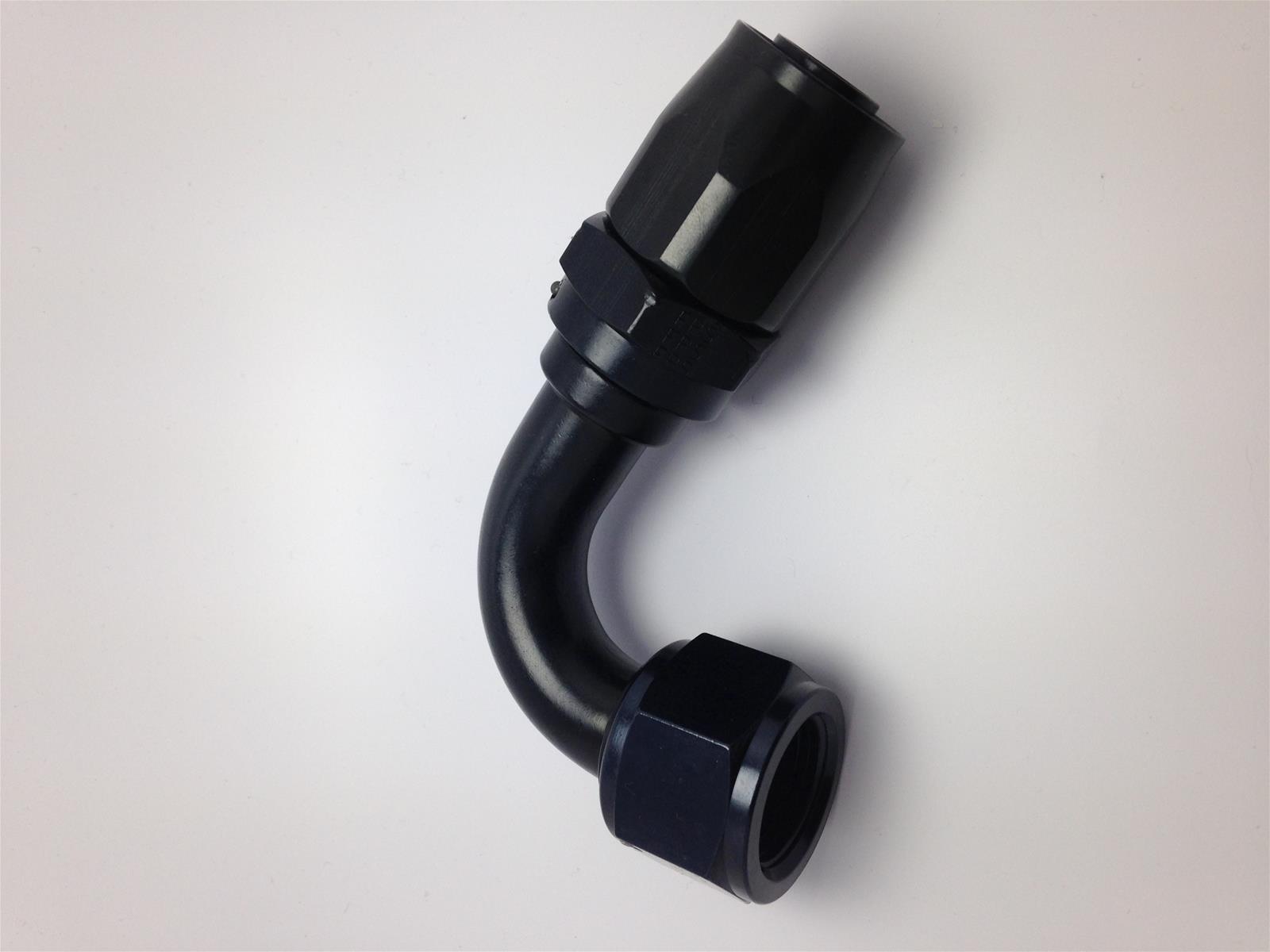 Fragola -12AN Fem x -16AN Hose 120 Degree Expanding Hose End - Black