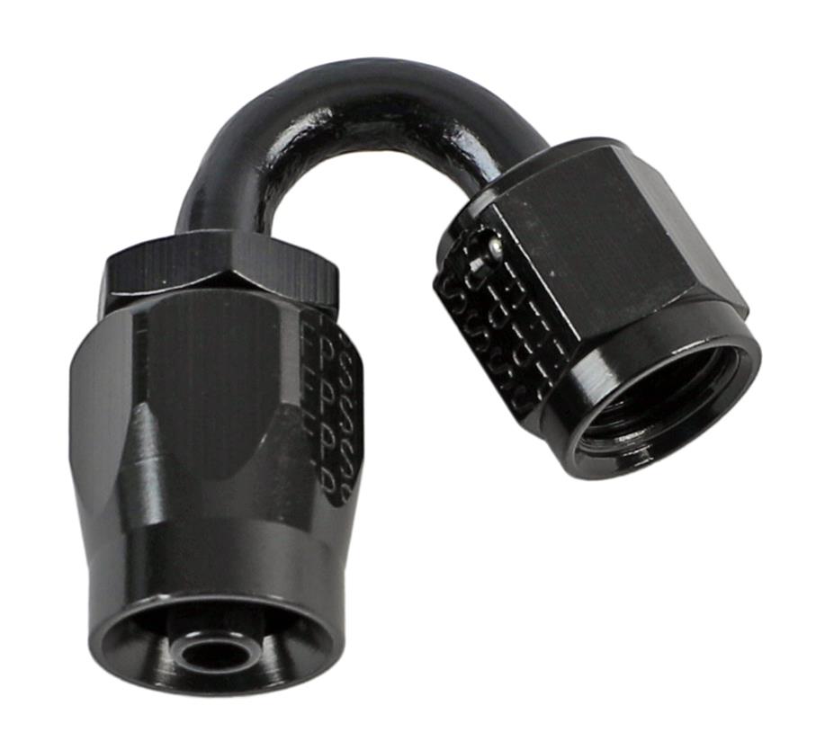 Fragola -4AN x 150 Degree Pro-Flow Hose End - Black