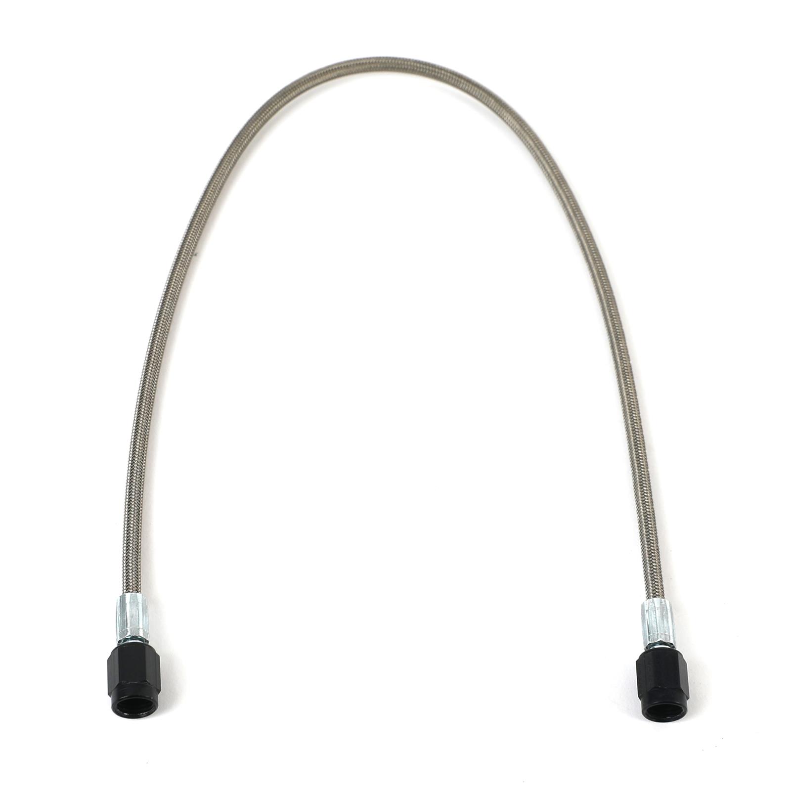 Fragola -2AN Brake Line w/ -3AN Black Alum. Nuts 18in