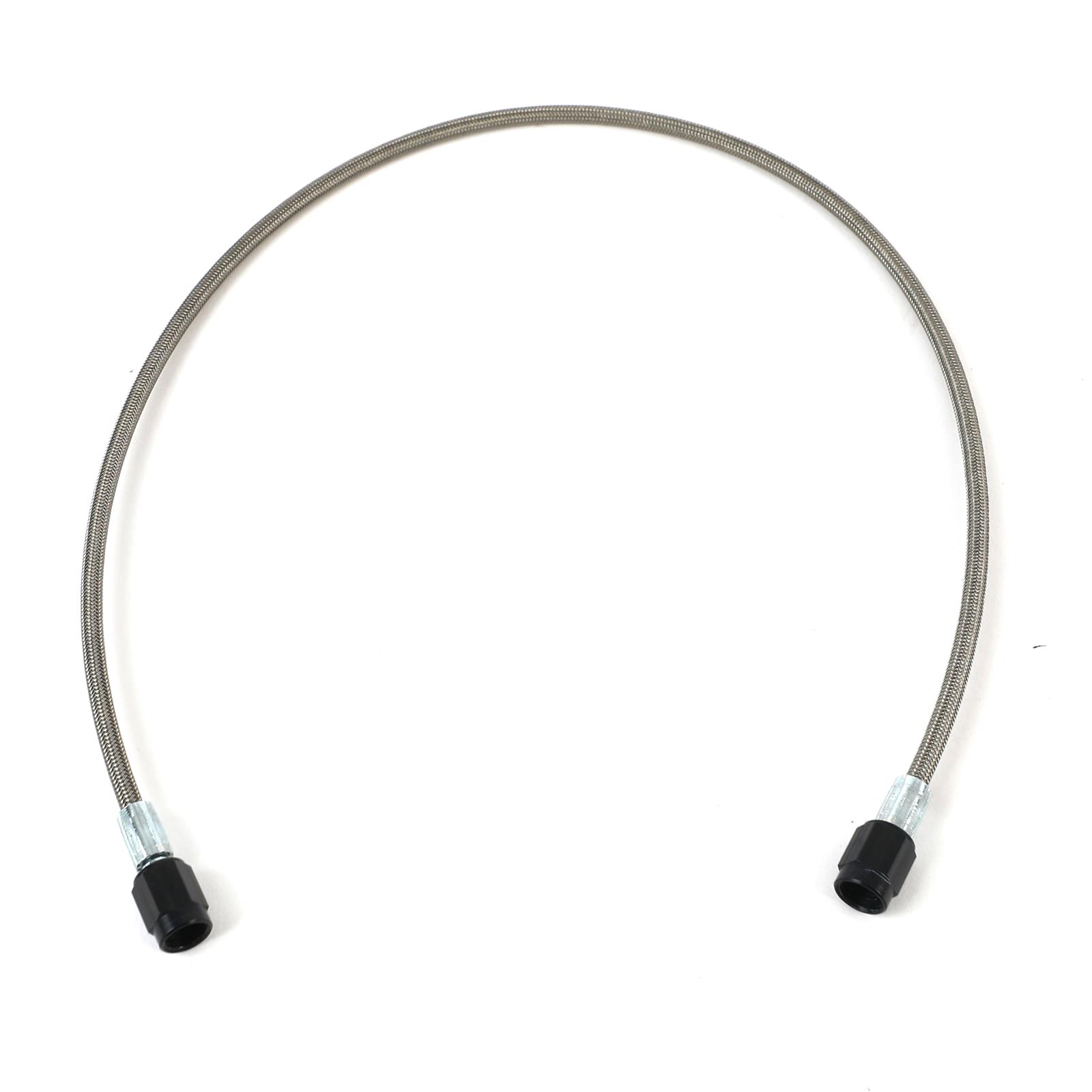 Fragola -2AN Brake Line w/ -3AN Black Alum. Nuts 22in