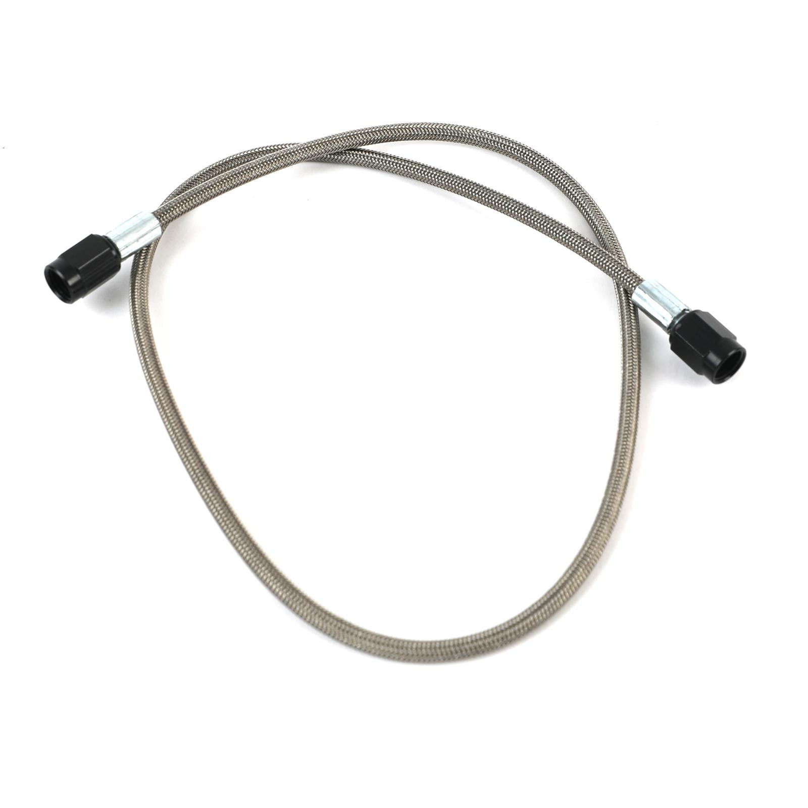 Fragola -2AN Brake Line w/ -3AN Black Alum. Nuts 24in