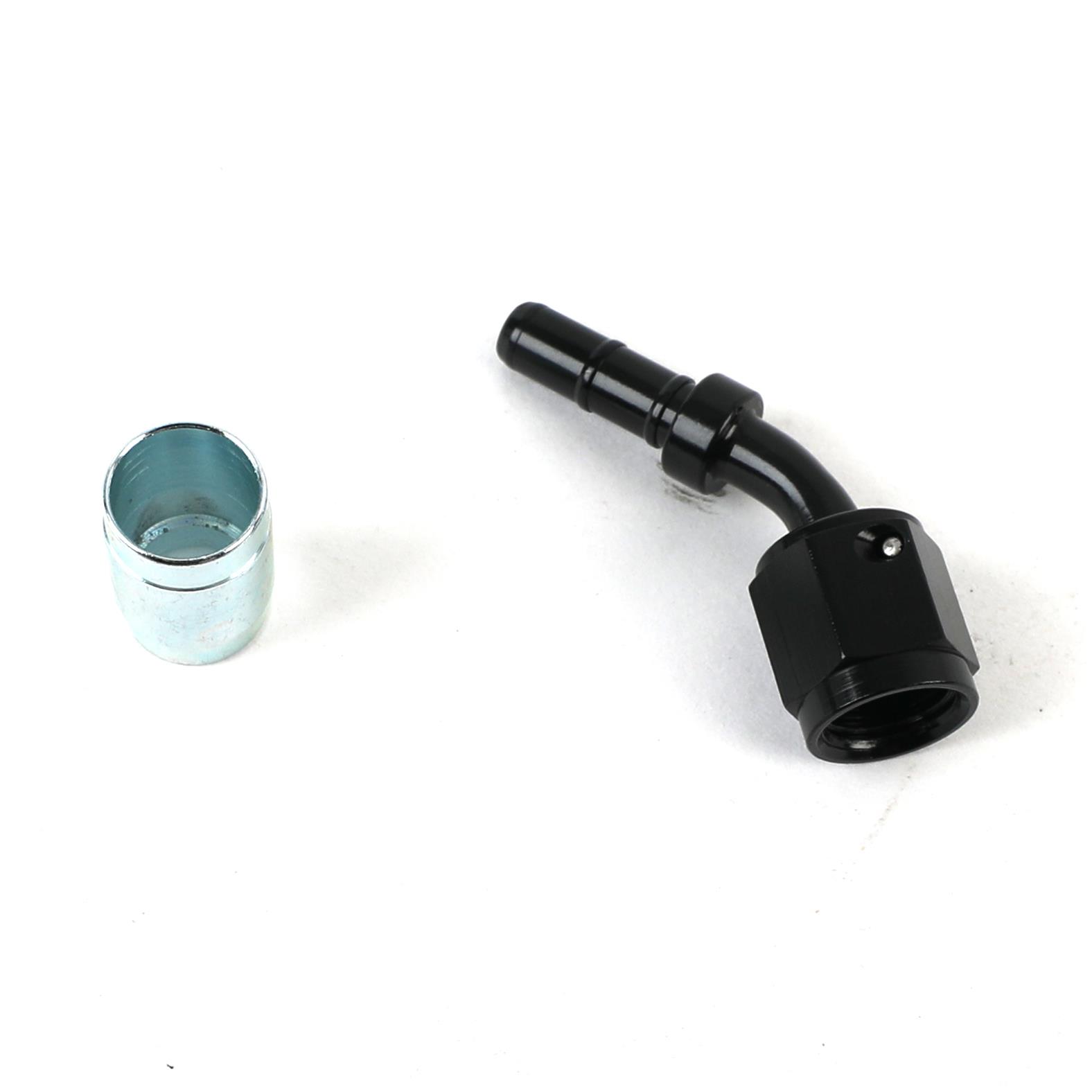 Fragola -4AN x 45 Degree Sport Crimp Hose End Non Swivel