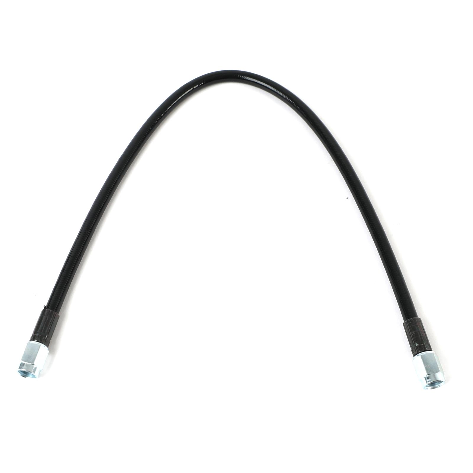 Fragola -3AN Black Covered Assembly Straight x Straight 16in