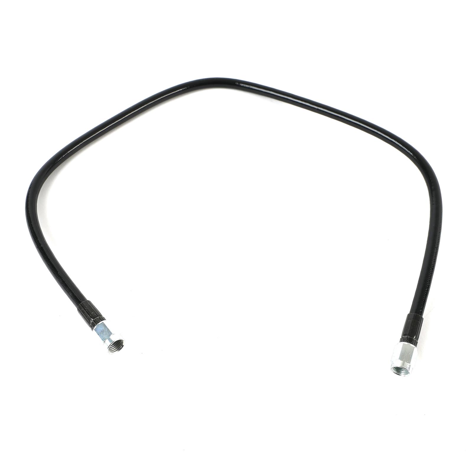 Fragola -3AN Black Covered Assembly Straight x Straight 22in