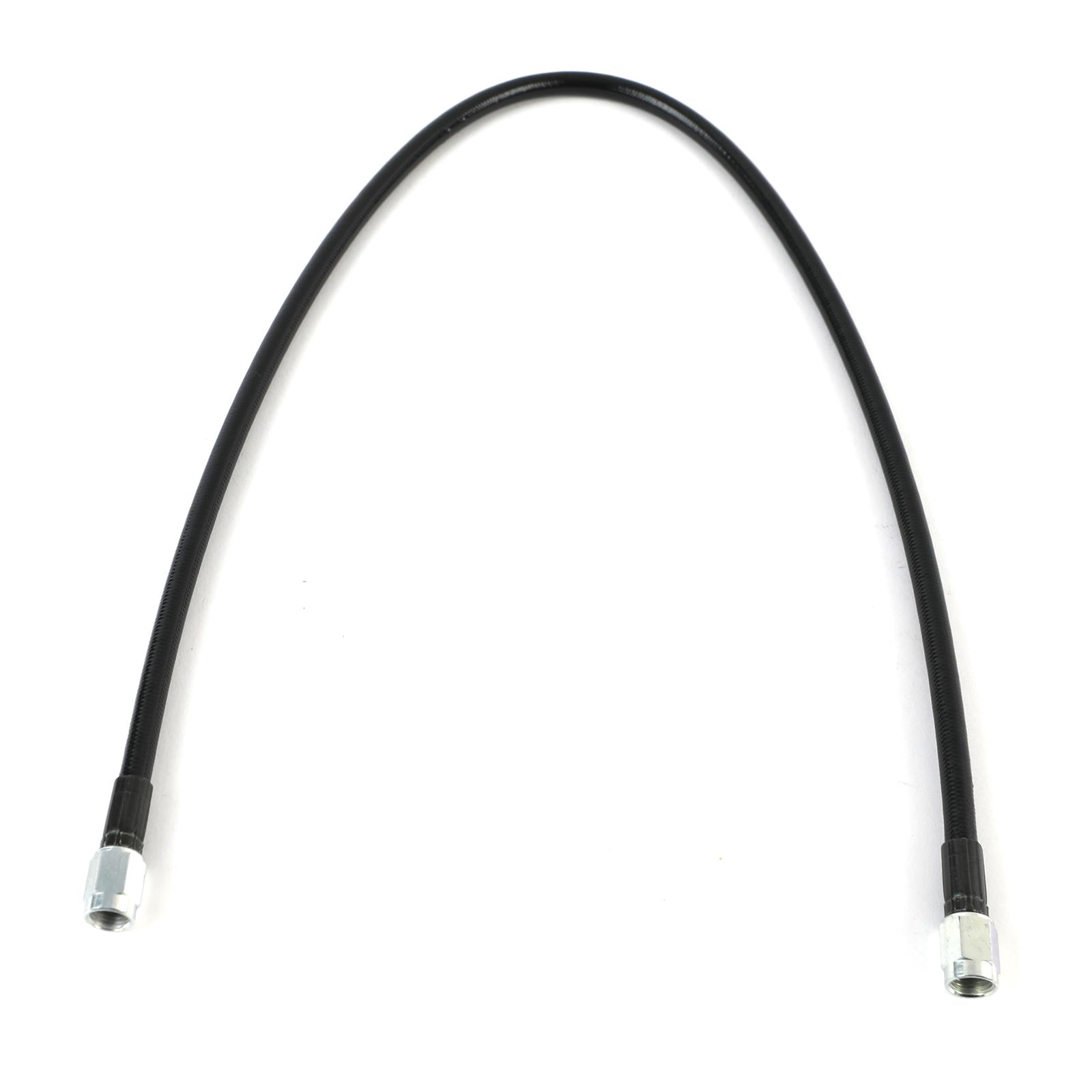 Fragola -3AN Black Covered Assembly Straight x Straight 24in