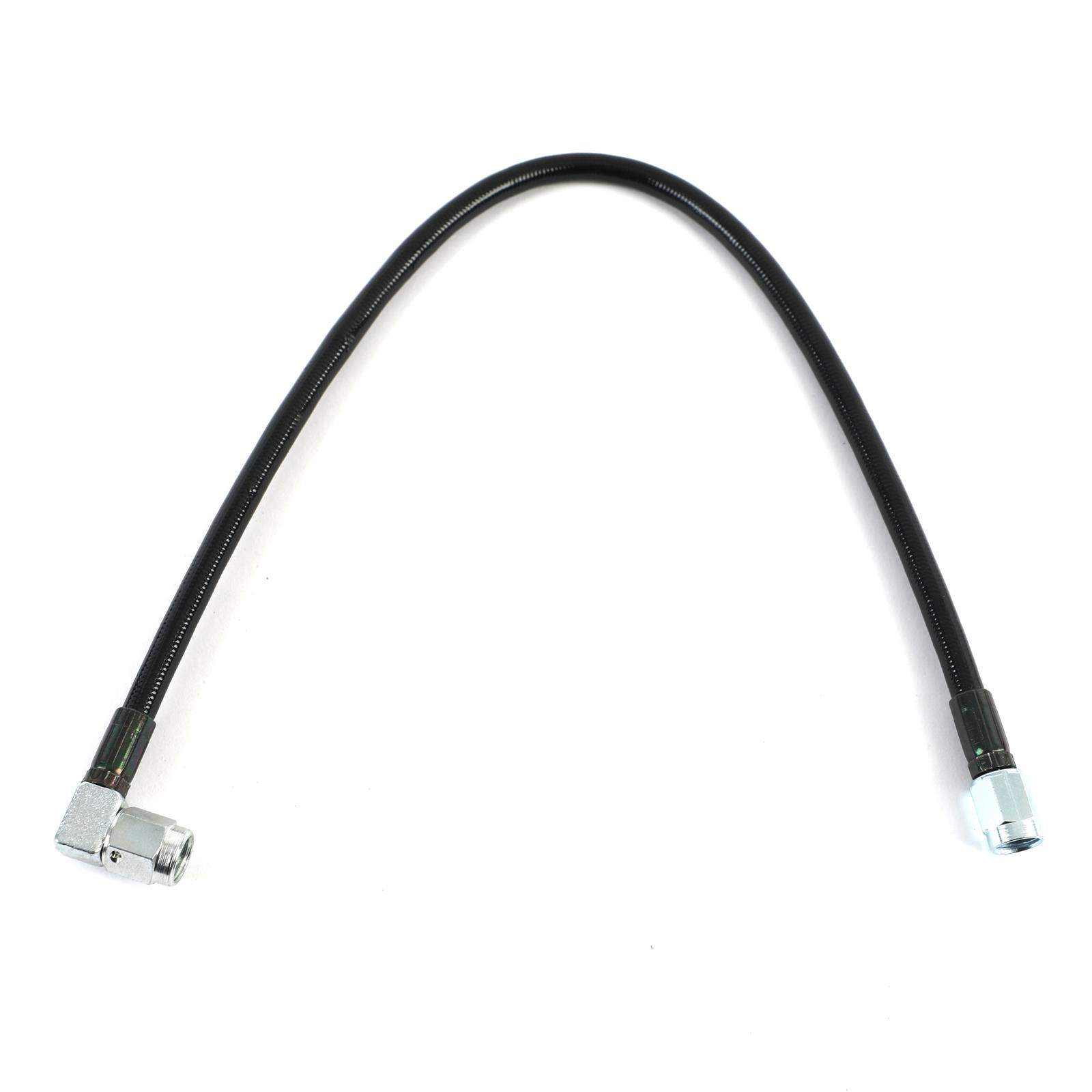 Fragola -3AN Black Covered Assembly Straight x 90ft 16in