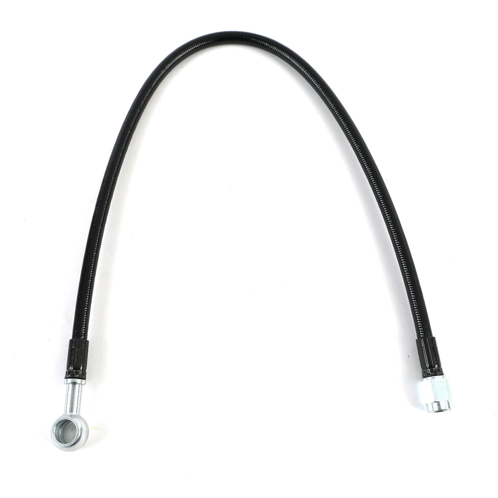 Fragola -3AN Black Covered Straight x 3/8 BJO 18in