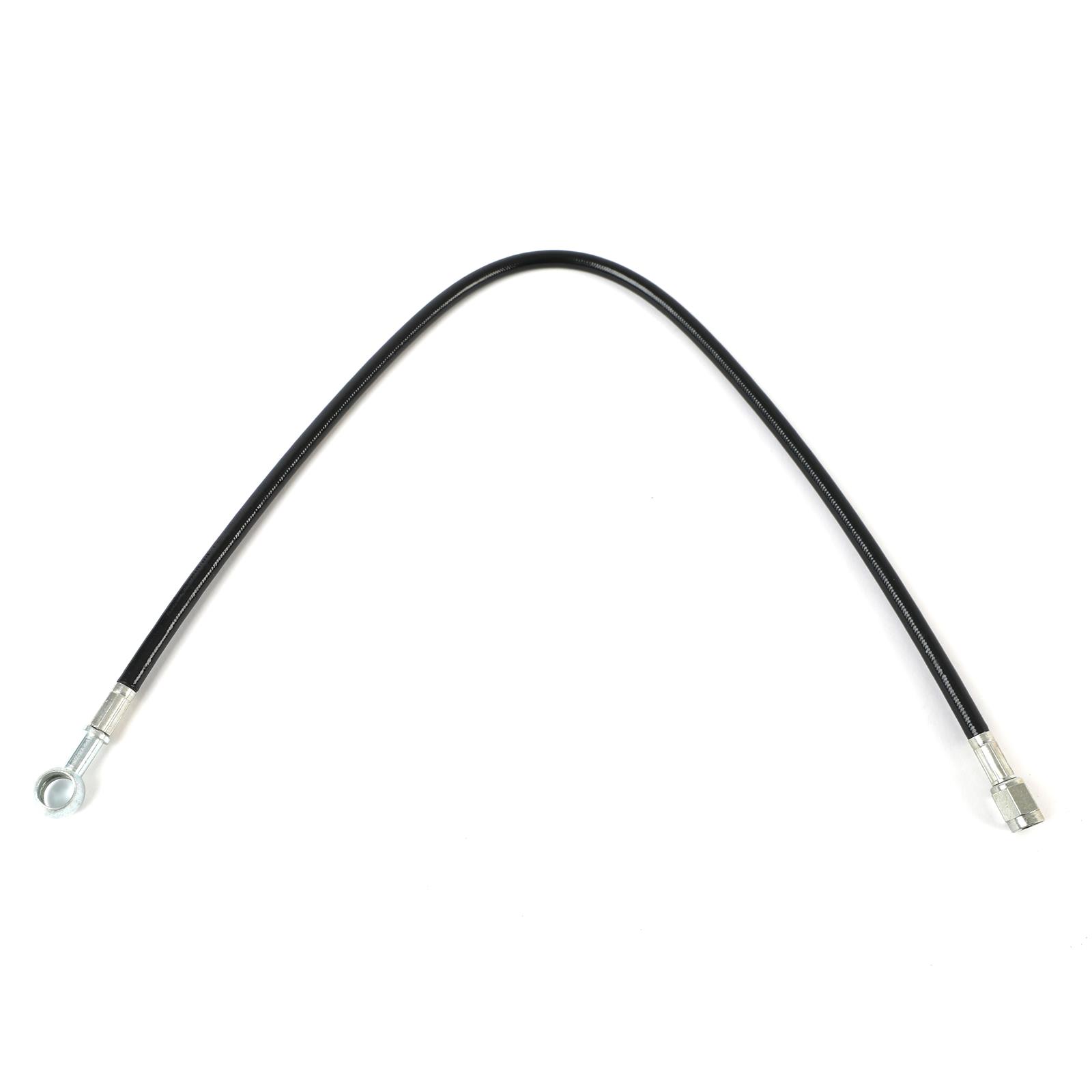 Fragola -3AN Black Covered Straight x 7/16 BJO 22in