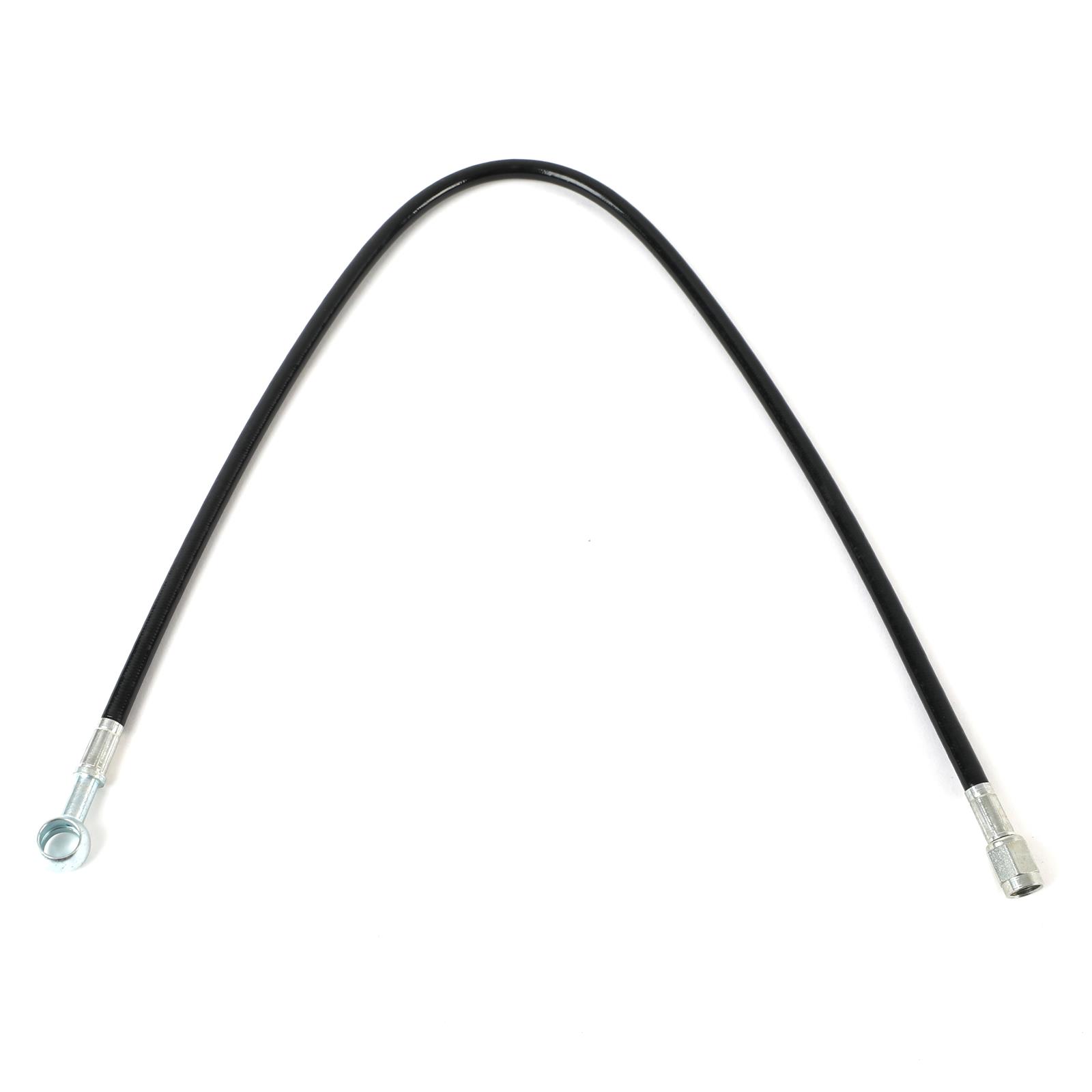 Fragola -3AN Black Covered Straight x 7/16 BJO 24in