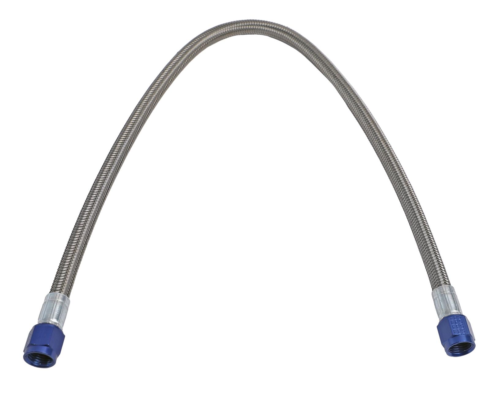 Fragola -6AN Hose Assembly Straight x Straight Alum Nut 24in