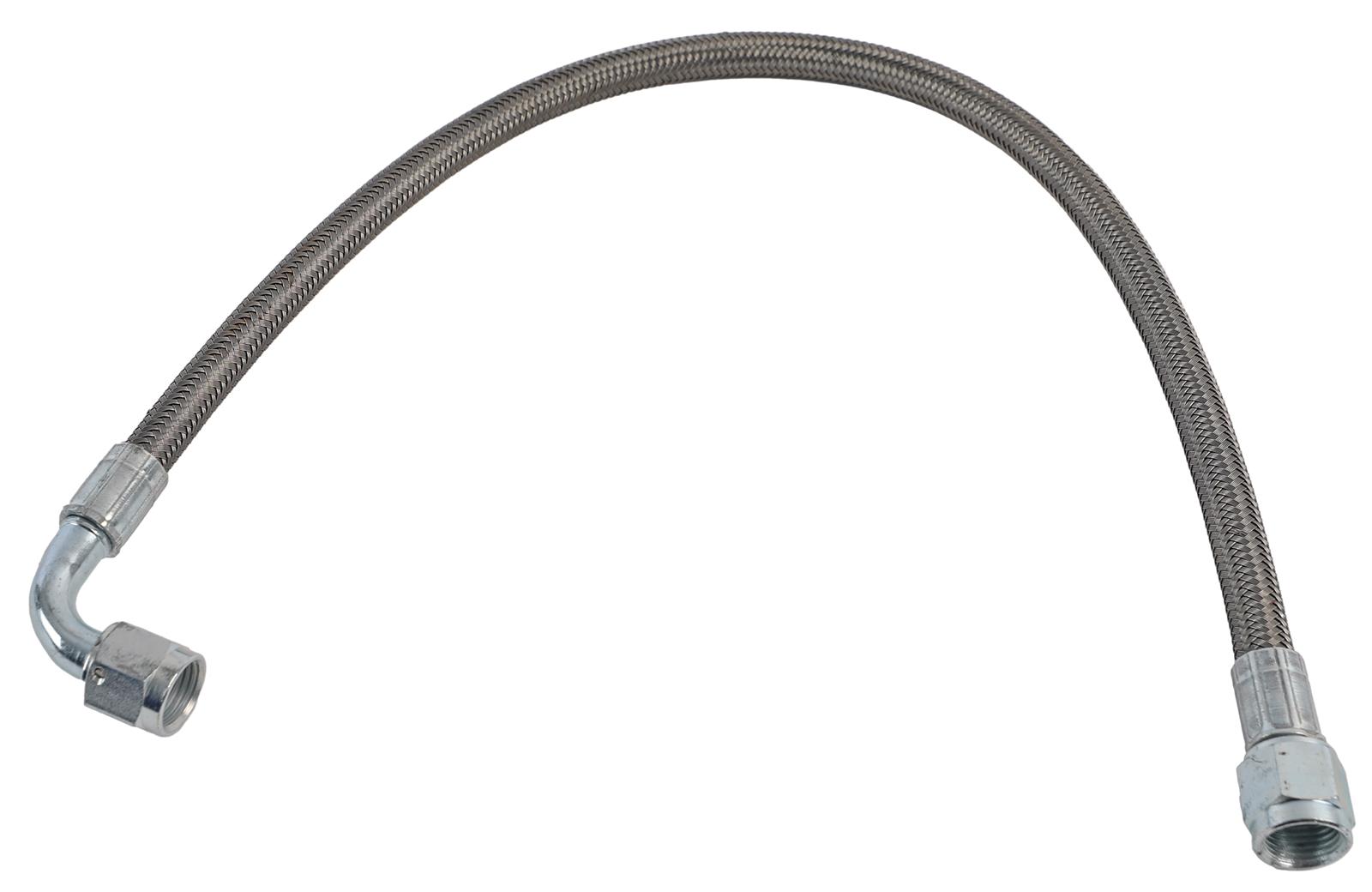 Fragola -6AN Hose Assembly Straight x 90 Degree Steel Nut 20in