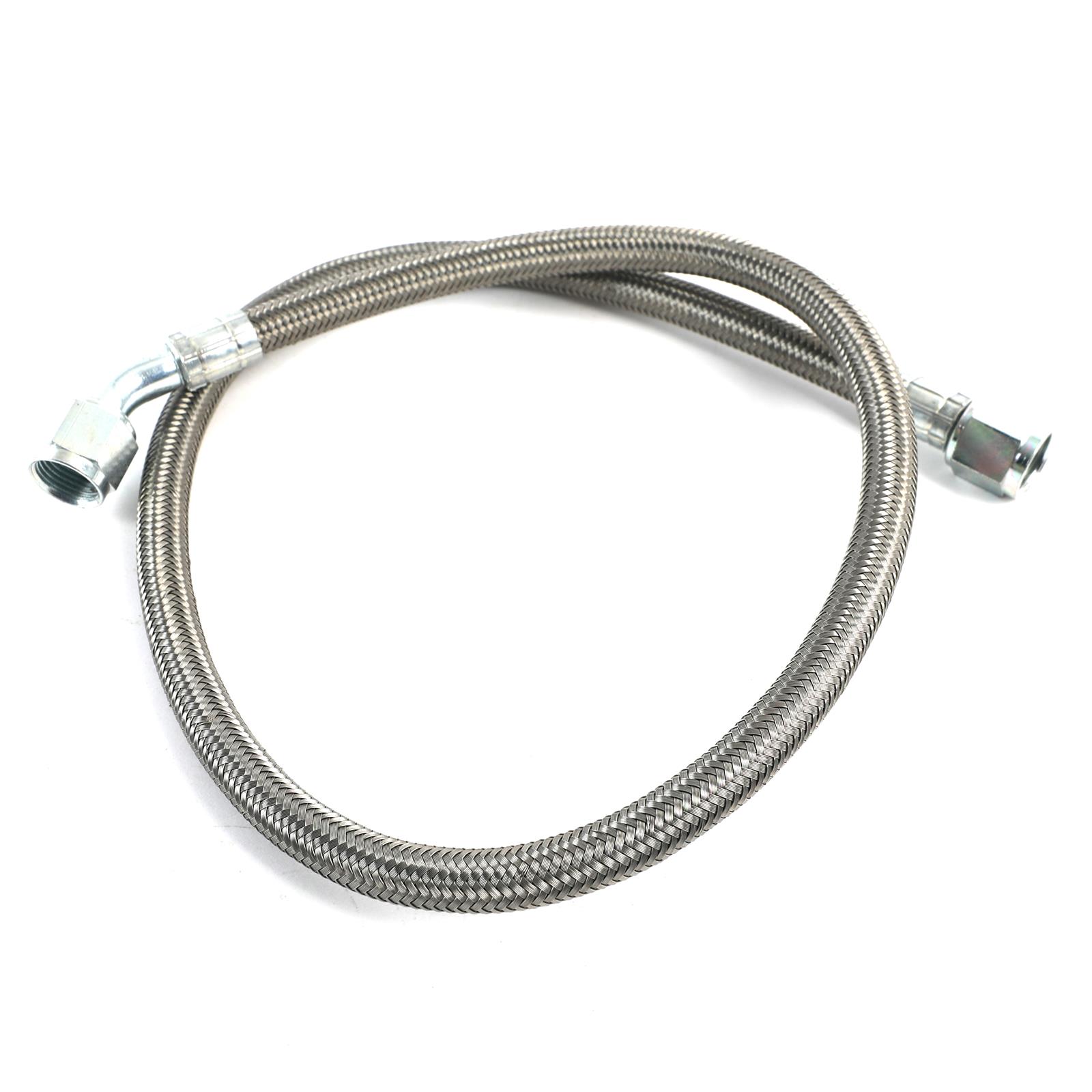 Fragola -8AN Hose Assembly Straight x 90 Degree Steel Nut 36in