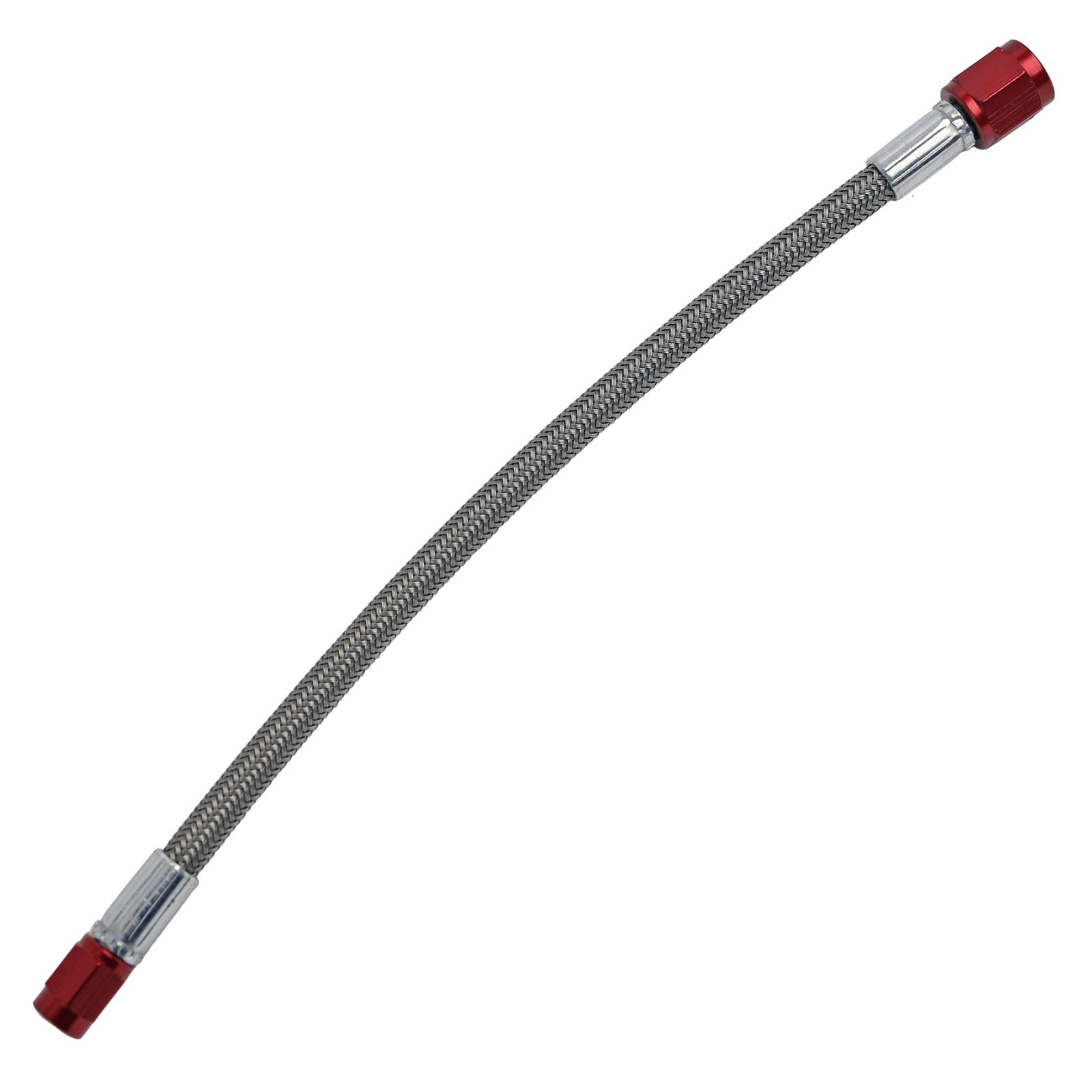 Fragola -3AN x -4AN Nut 4AN Nitrous Line 8.5in Red Nuts
