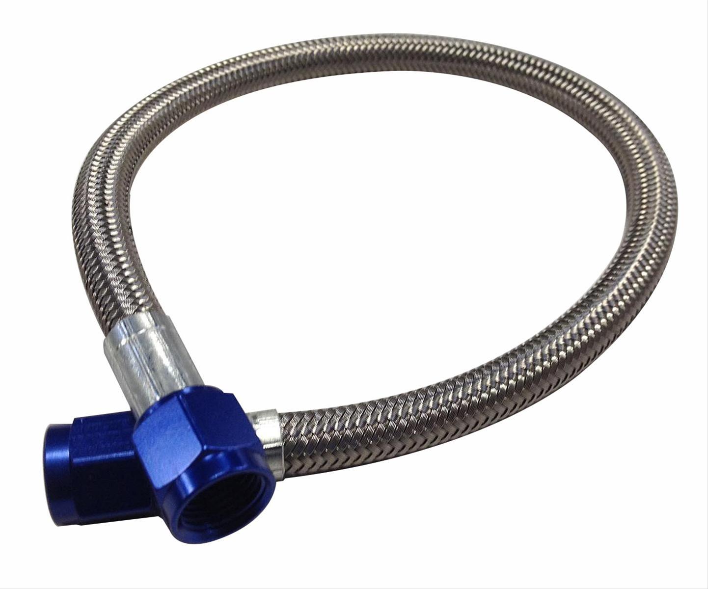 Fragola -3AN x -4AN Nut 4AN Nitrous Line 14in Blue Nuts