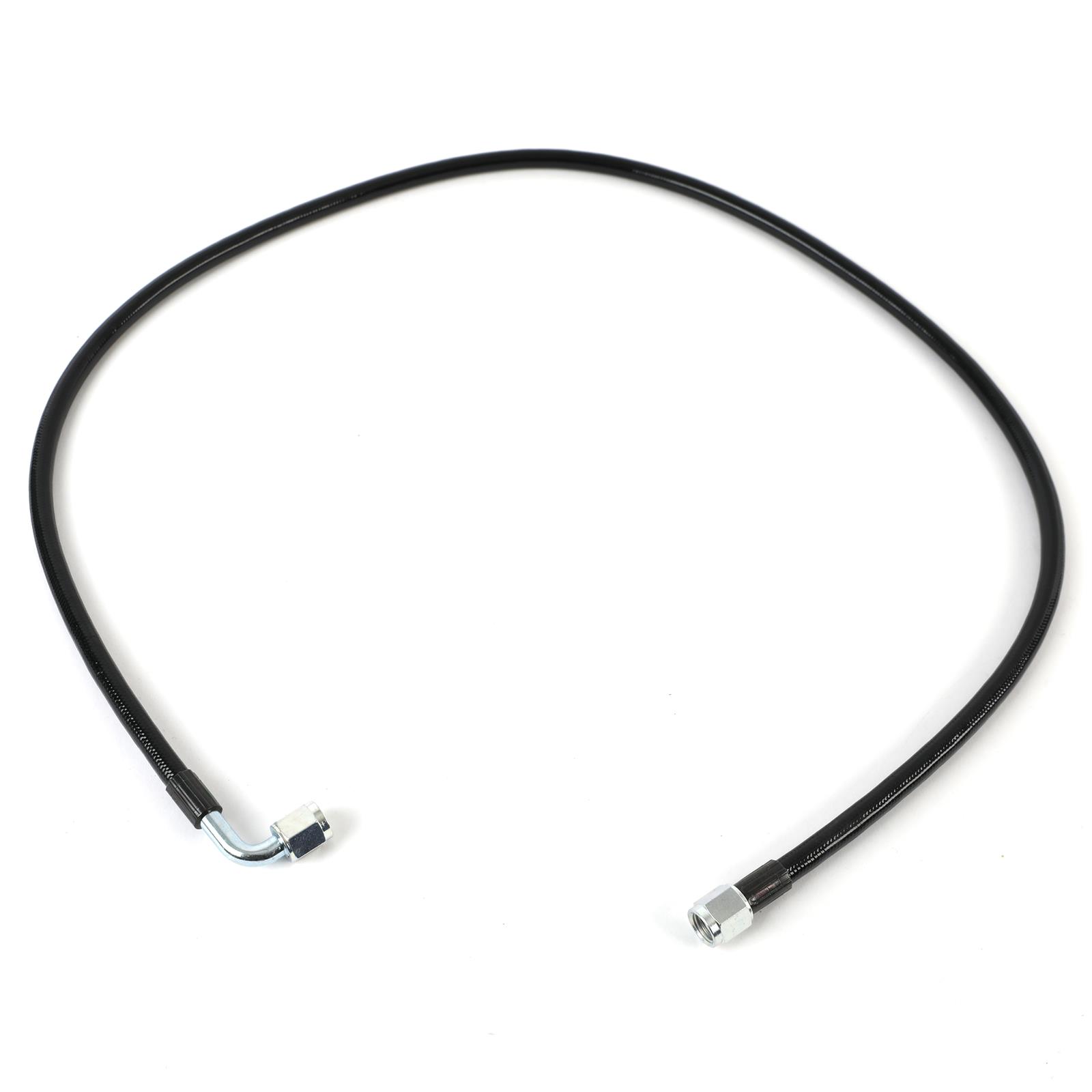 Fragola -4AN PFTE Black Hose Assembly Straight x 90 Degree 40in