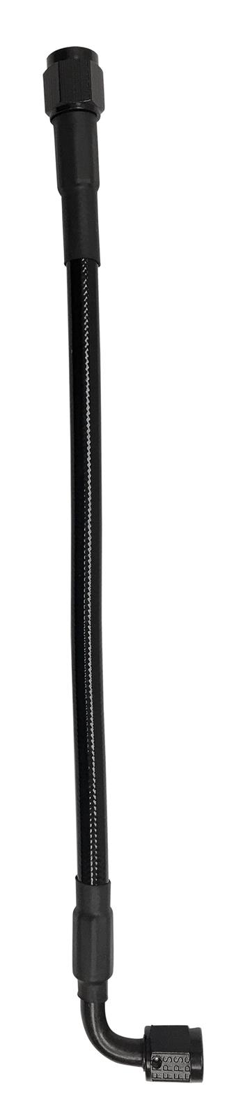 Fragola Performance Systems 6000 Series PTFE-Lined Braided Stainless Pre-Made Hoses 412-1-2-40-BL Hose, PTFE Lined, Steel, Black Covered, 40 in. Length, -4 AN Fittings, Female Threads, Each