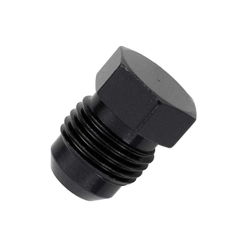 Fragola -6AN Aluminum Flare Plug - Black thumbnail 2