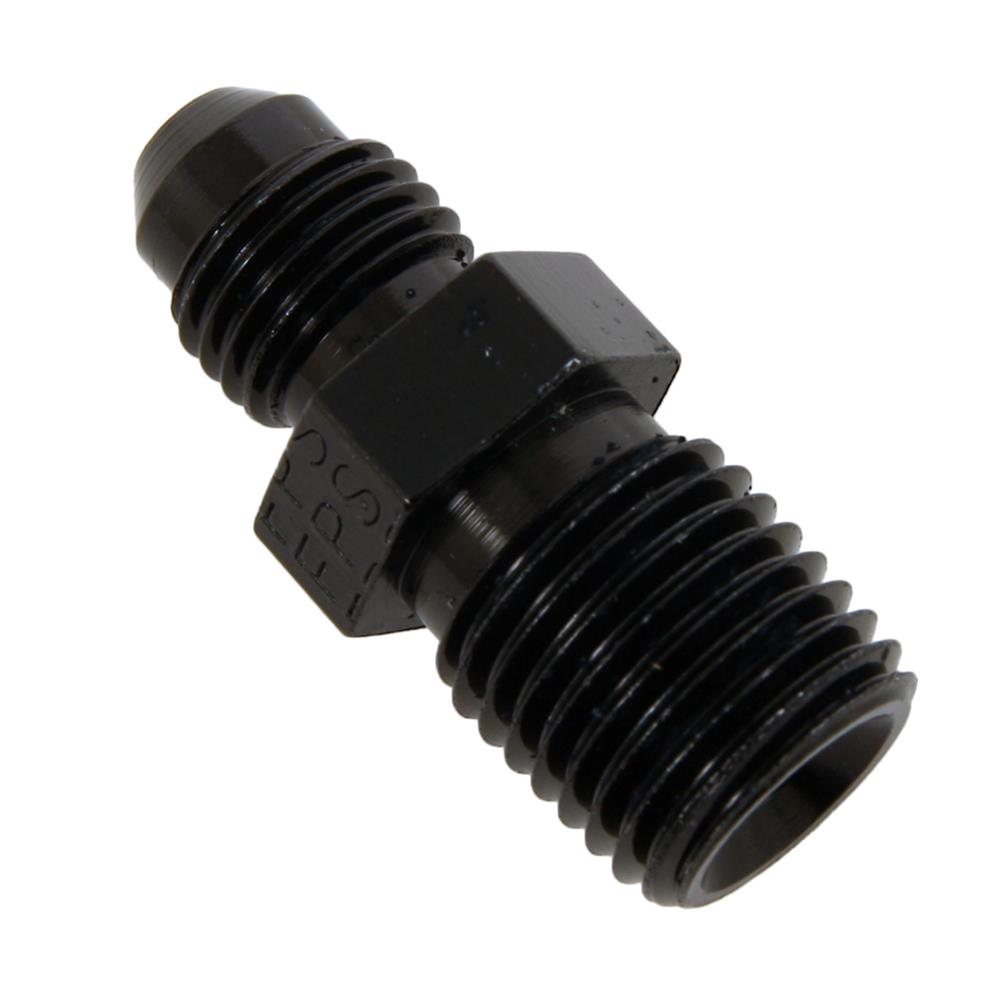 Fragola -4AN x 1/4 NPT Straight Adapter - Black thumbnail 2
