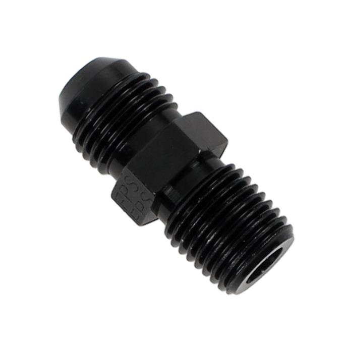 Fragola -6AN x 1/4 NPT Straight Adapter - Black thumbnail 2