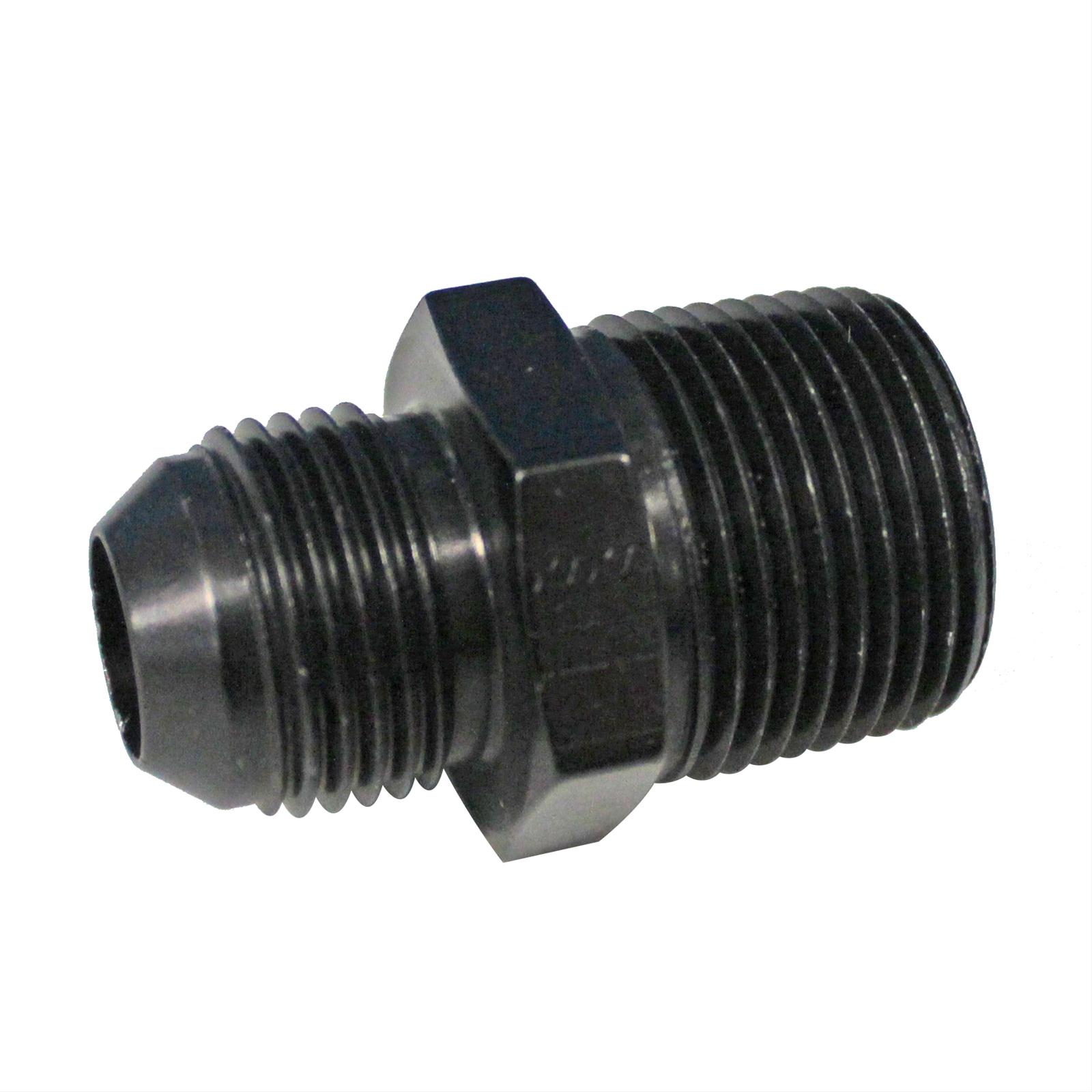 Fragola -10AN x 3/4 NPT Straight Adapter - Black