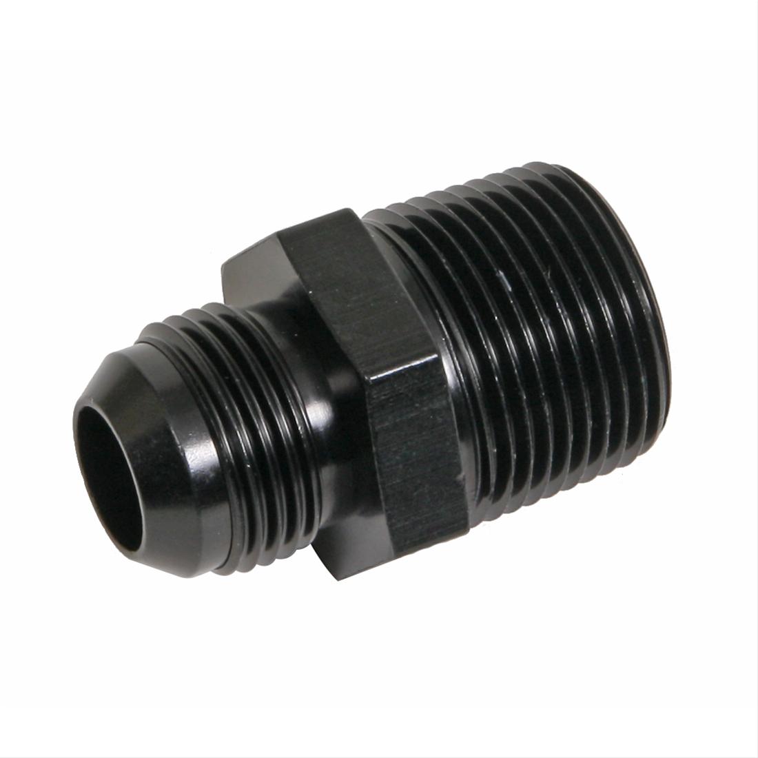 Fragola -12AN x 1 NPT Straight Adapter - Black thumbnail 2