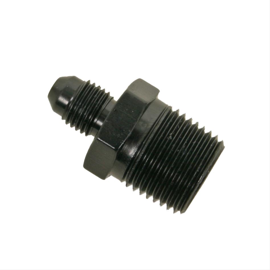 Fragola -3AN x 3/8 NPT Straight Adapter - Black thumbnail 2