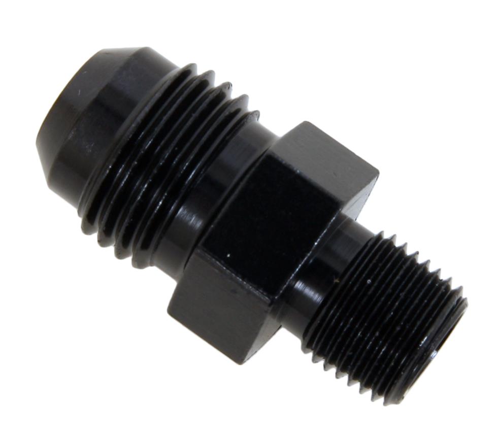 Fragola -6AN x 1/8 NPT Straight Adapter - Black thumbnail 2
