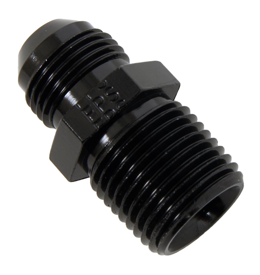 Fragola -8AN x 1/2 NPT Straight Adapter - Black thumbnail 2