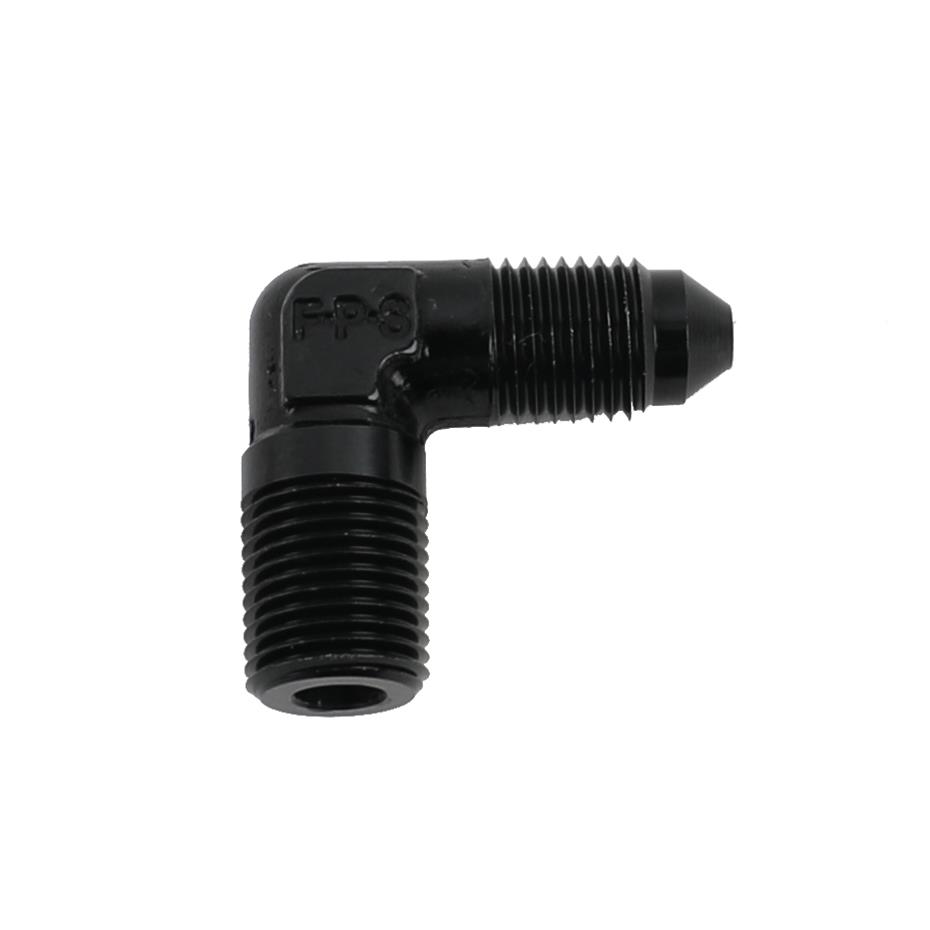 Fragola -3AN x 1/8 NPT 90 Degree Adapter - Black thumbnail 2