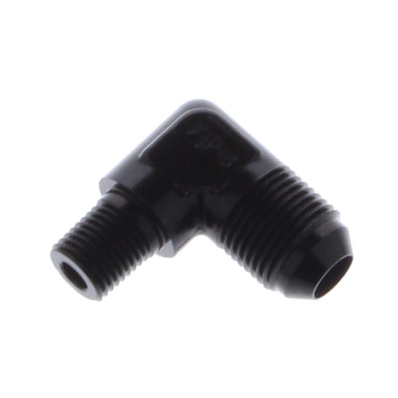 Fragola -8AN x 1/4 NPT 90 Degree Adapter - Black thumbnail 2