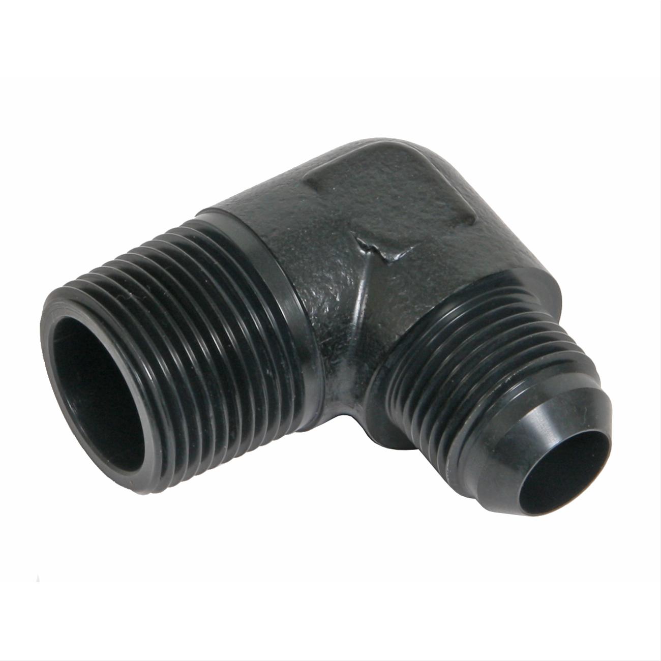 Fragola -12AN x 1 NPT 90 Degree Adapter - Black thumbnail 2