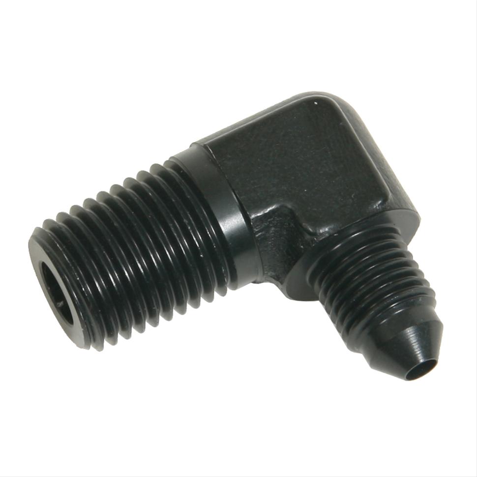 Fragola -3AN x 1/4 NPT 90 Degree Adapter - Black thumbnail 2