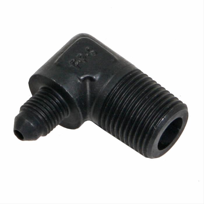 Fragola -3AN x 3/8 NPT 90 Degree Adapter - Black thumbnail 2