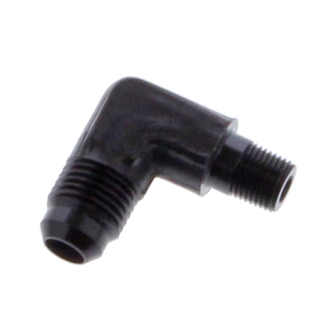 Fragola -6AN x 1/8 NPT 90 Degree Adapter - Black thumbnail 2