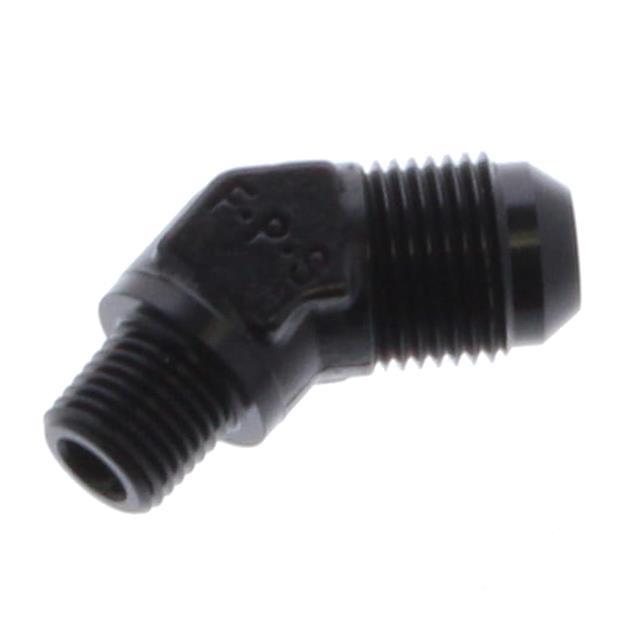 Fragola -8AN x 1/4 NPT 45 Degree Adapter - Black thumbnail 2