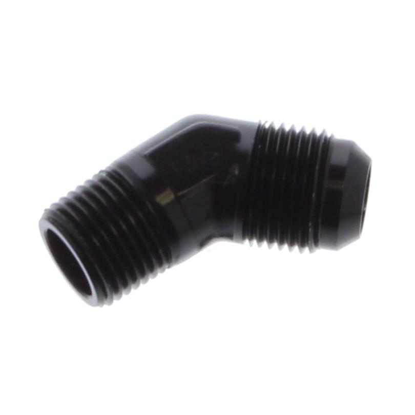 Fragola -10AN x 1/2 NPT 45 Degree Adapter - Black thumbnail 2