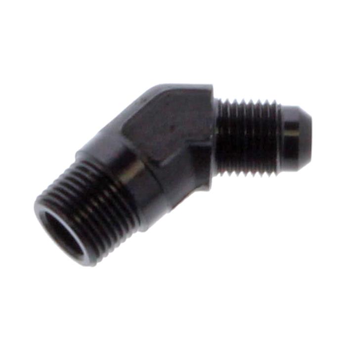 Fragola -6AN x 3/8 NPT 45 Degree Adapter - Black thumbnail 2