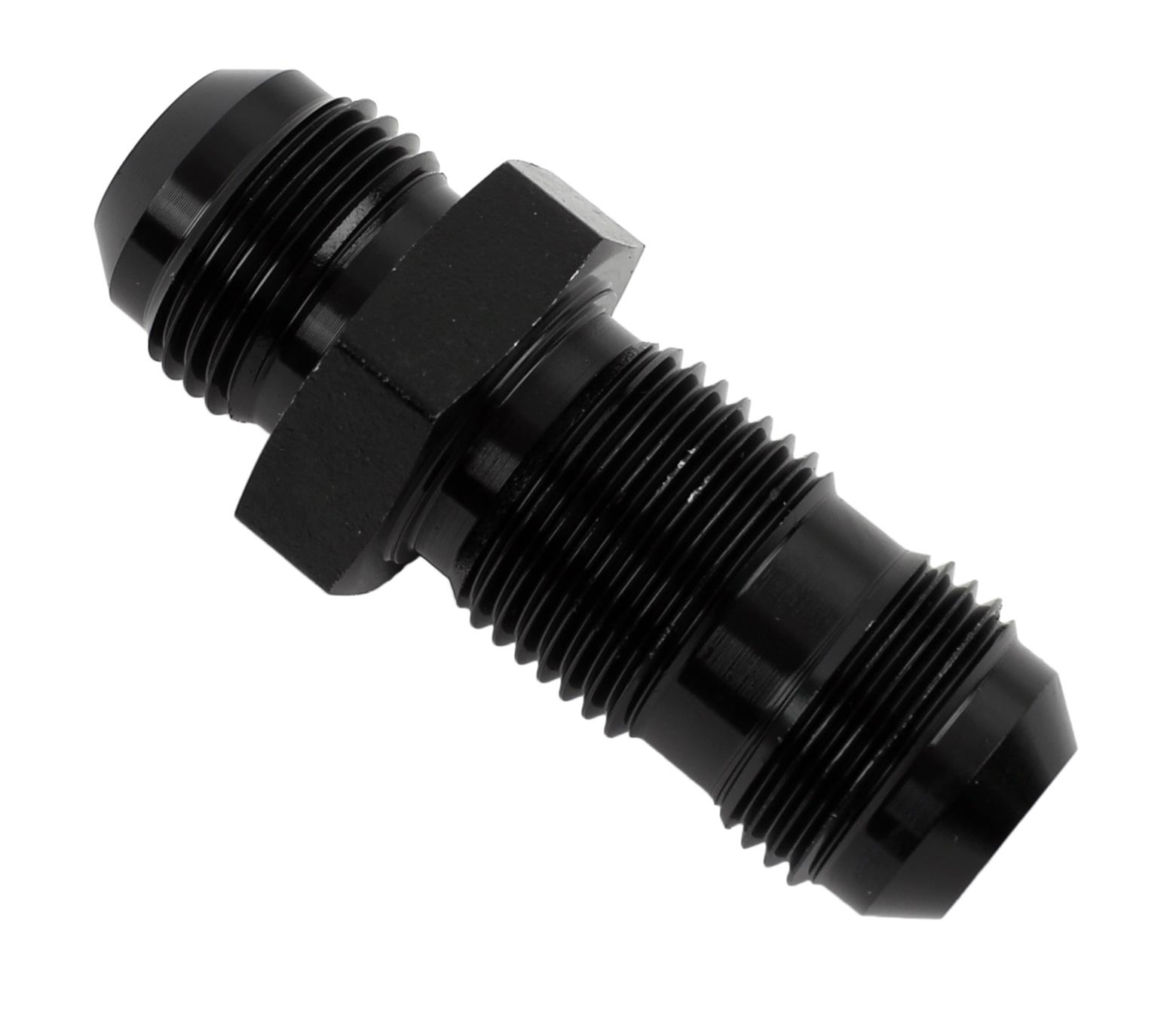 Fragola -10AN Straight Bulkhead - Black