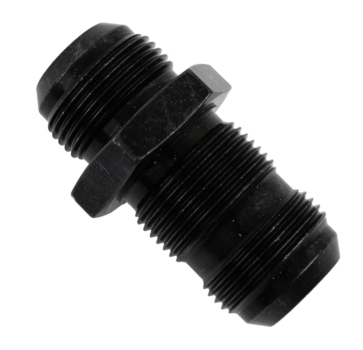 Fragola -16AN Straight Bulkhead - Black thumbnail 3