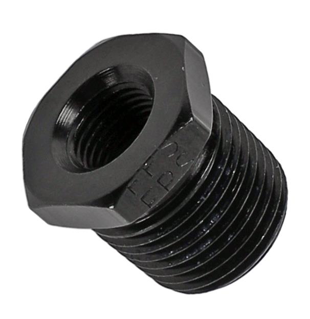 Fragola 1/8 x 3/8 Pipe Reducer Bushing - Black thumbnail 2