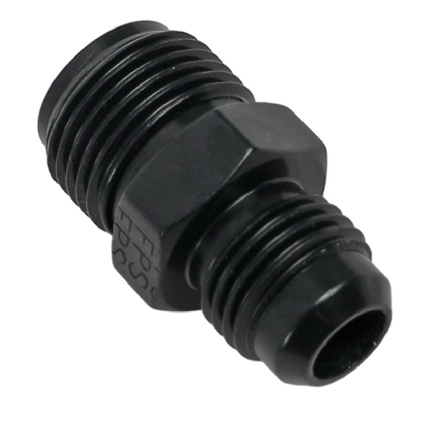 Fragola -6AN x 11/16-18 Male Adapter-P/S - Black thumbnail 2