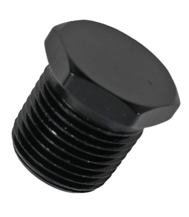 Fragola 3/8 Male Hex Pipe Plug - Black thumbnail 2