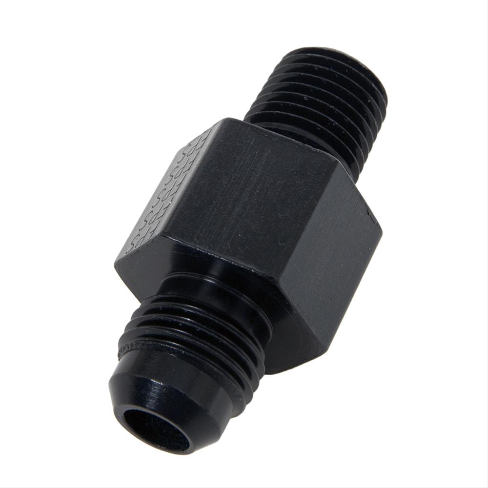 Fragola Inline Gauge Adapter -6AN x 1/4 NPT - Black