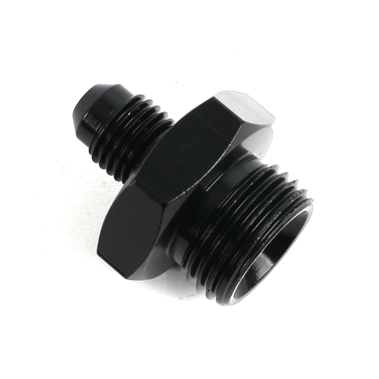 Fragola -4AN x 3/4-16 (8) Radius Fitting - Black thumbnail 2