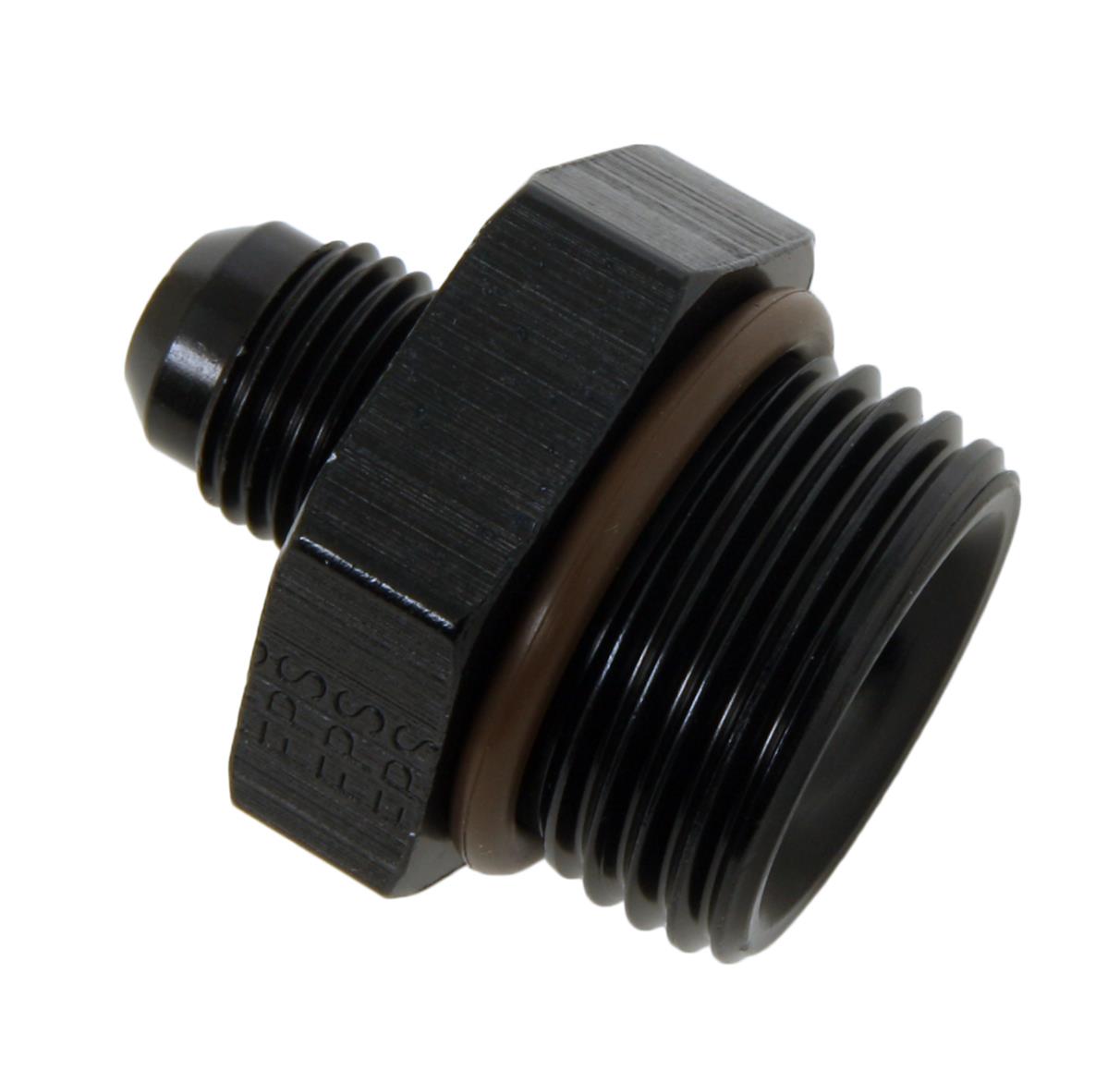 Fragola -6AN x 1 1/16-12 (12) Radius Fitting - Black thumbnail 2