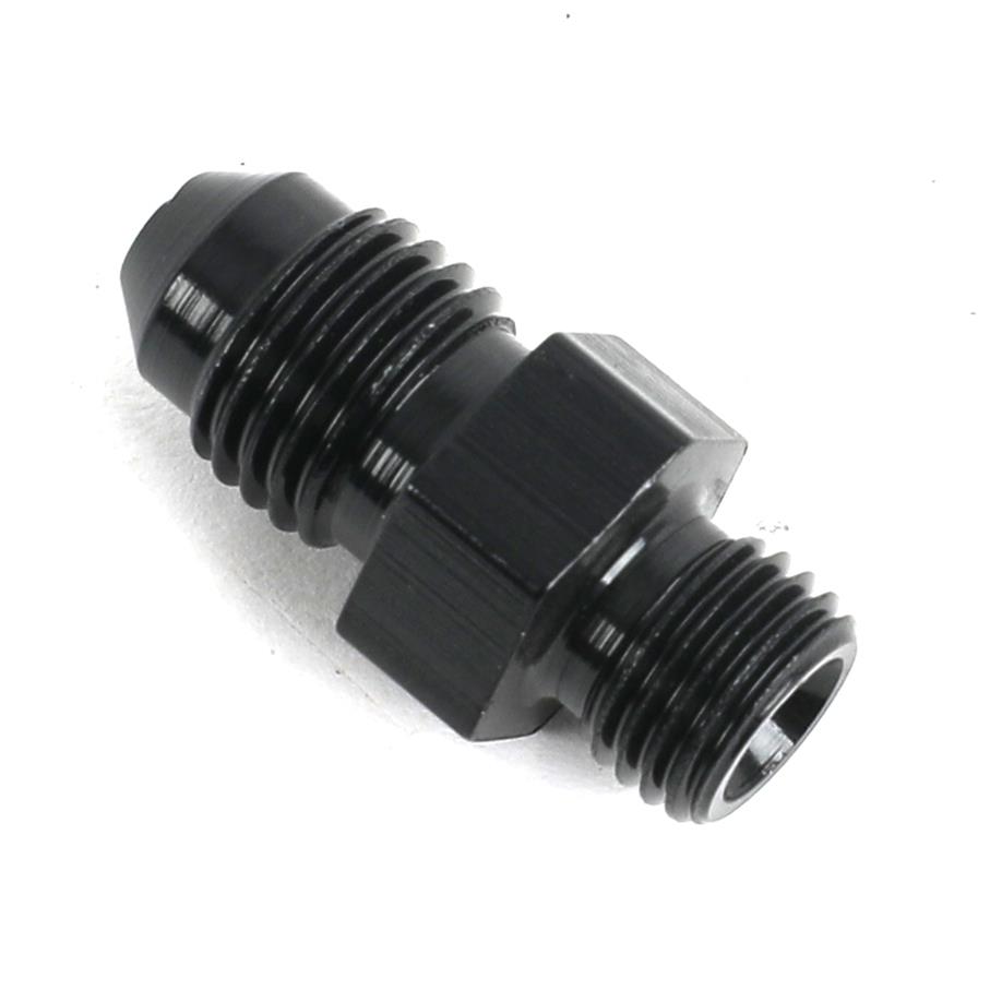 Fragola -4AN x 3/8 - 24 (3) Radius Fitting - Black thumbnail 3