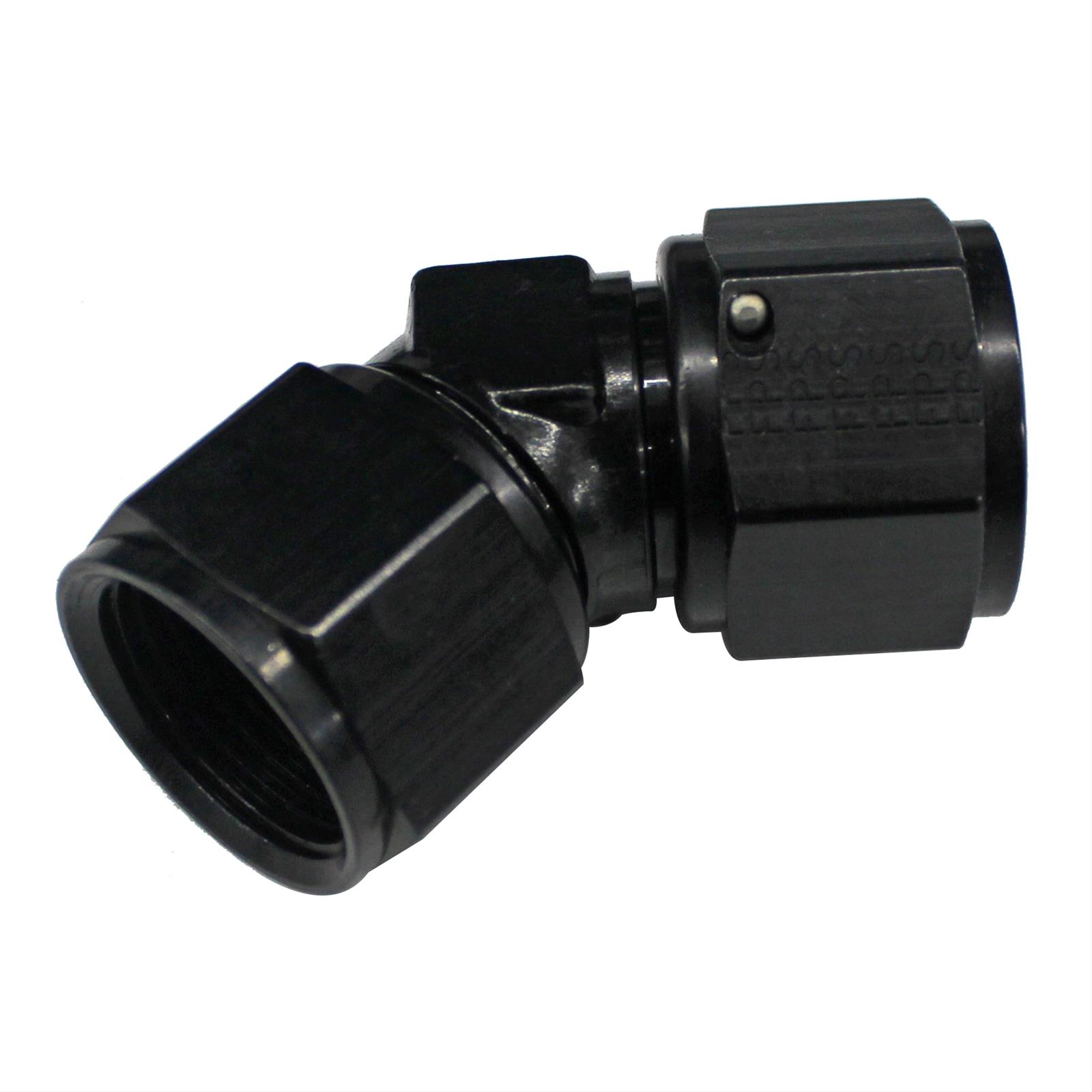 Fragola -12AN x 45 Degree Female Coupler - Black