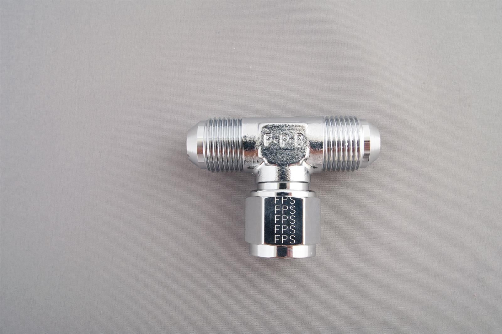 Fragola -6AN T Female Swivel On Side Chrome
